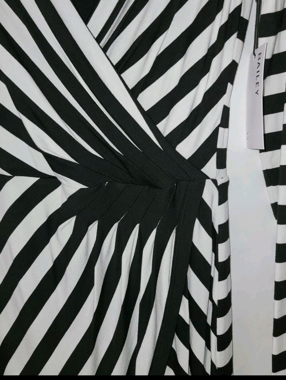 Bailey 44 Disco Inferno Black And White Striped Glam Dress Size Small NWT - Picture 5 of 6